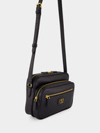 Black Leather Camera Case