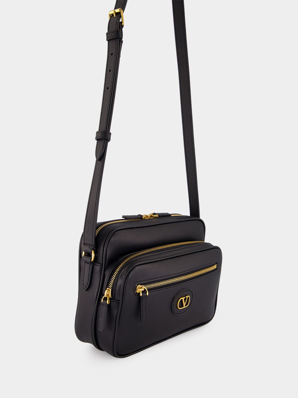 Black Leather Camera Case