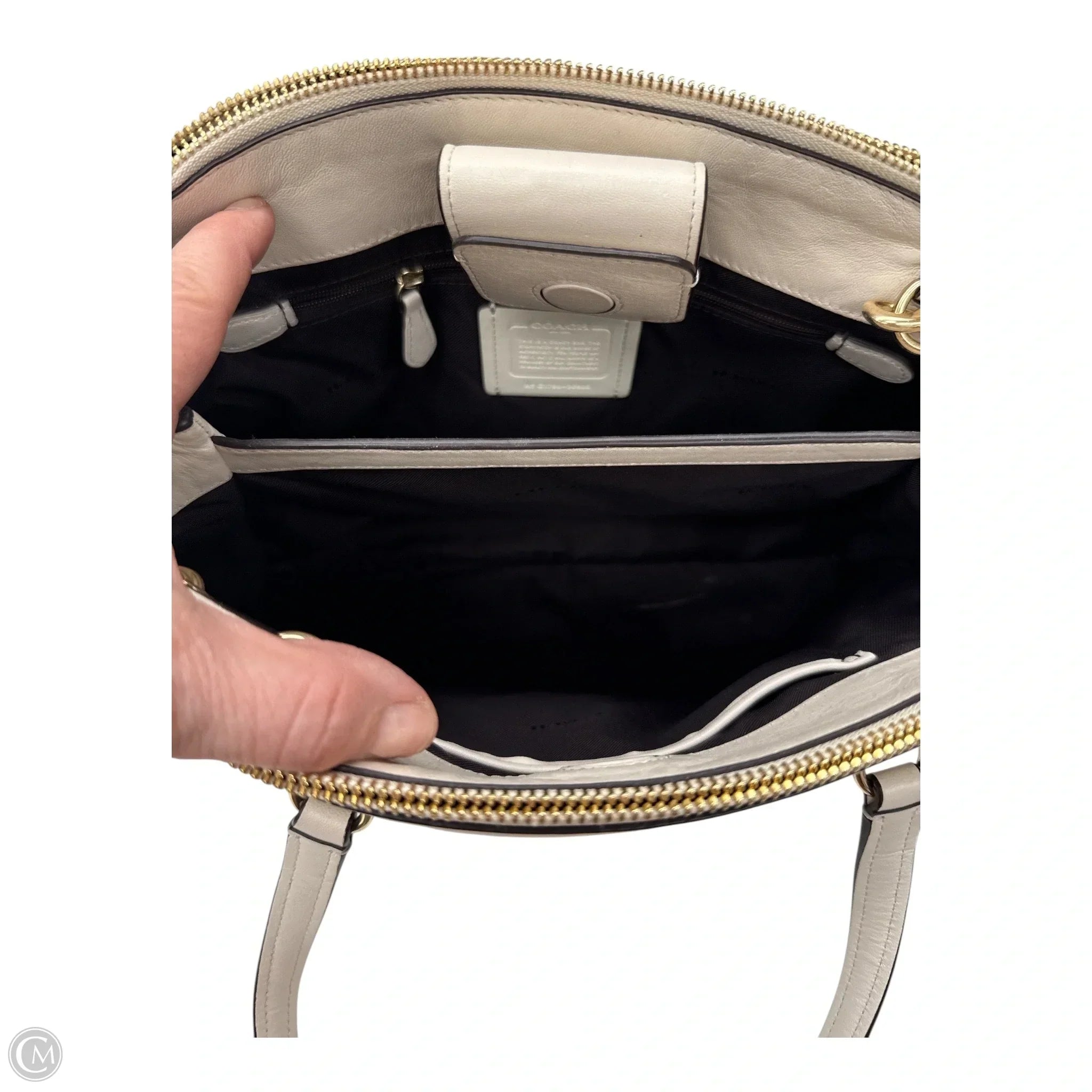 Handbag Designer By Coach, Size: Medium