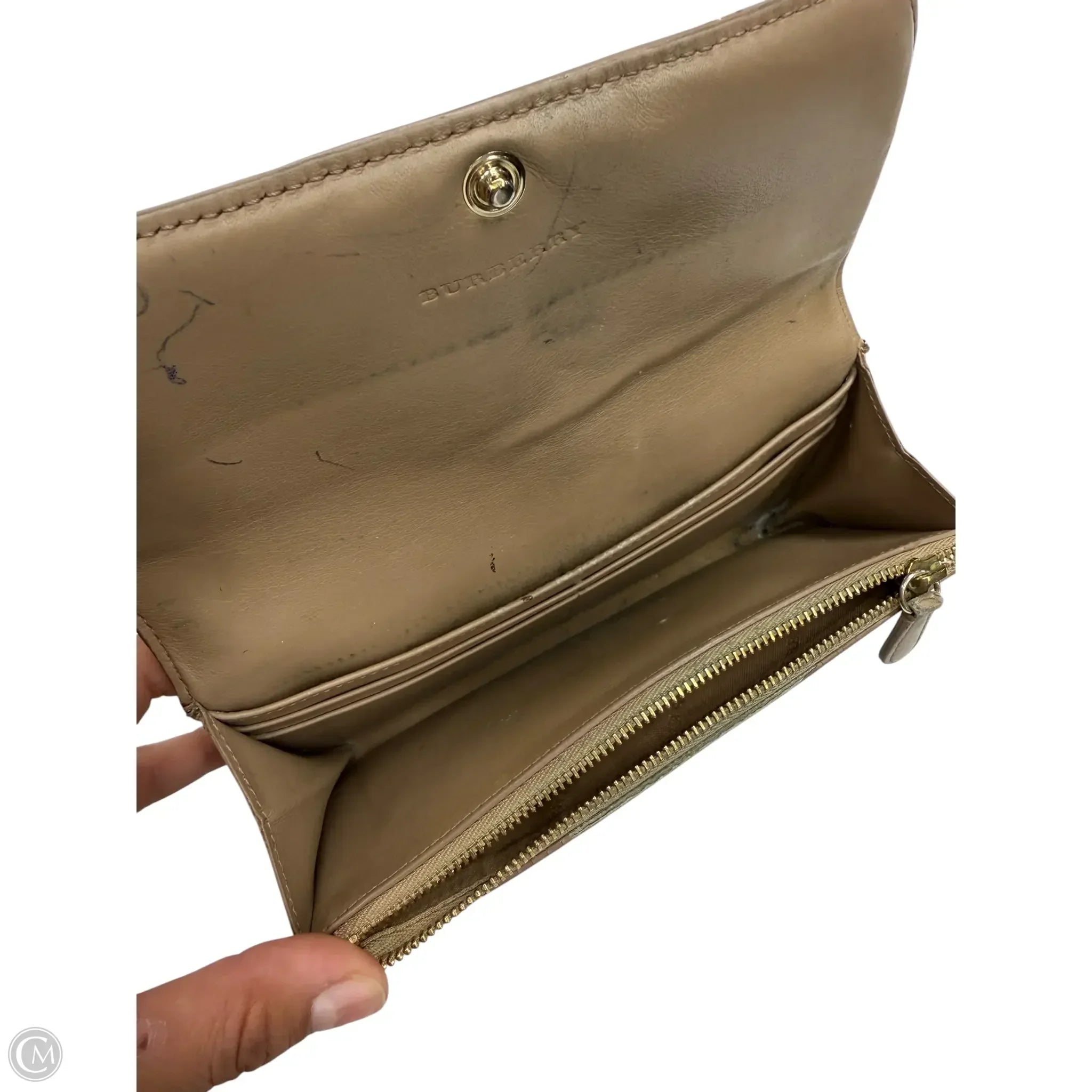 Wallet Luxury Designer By Burberry, Size: Medium