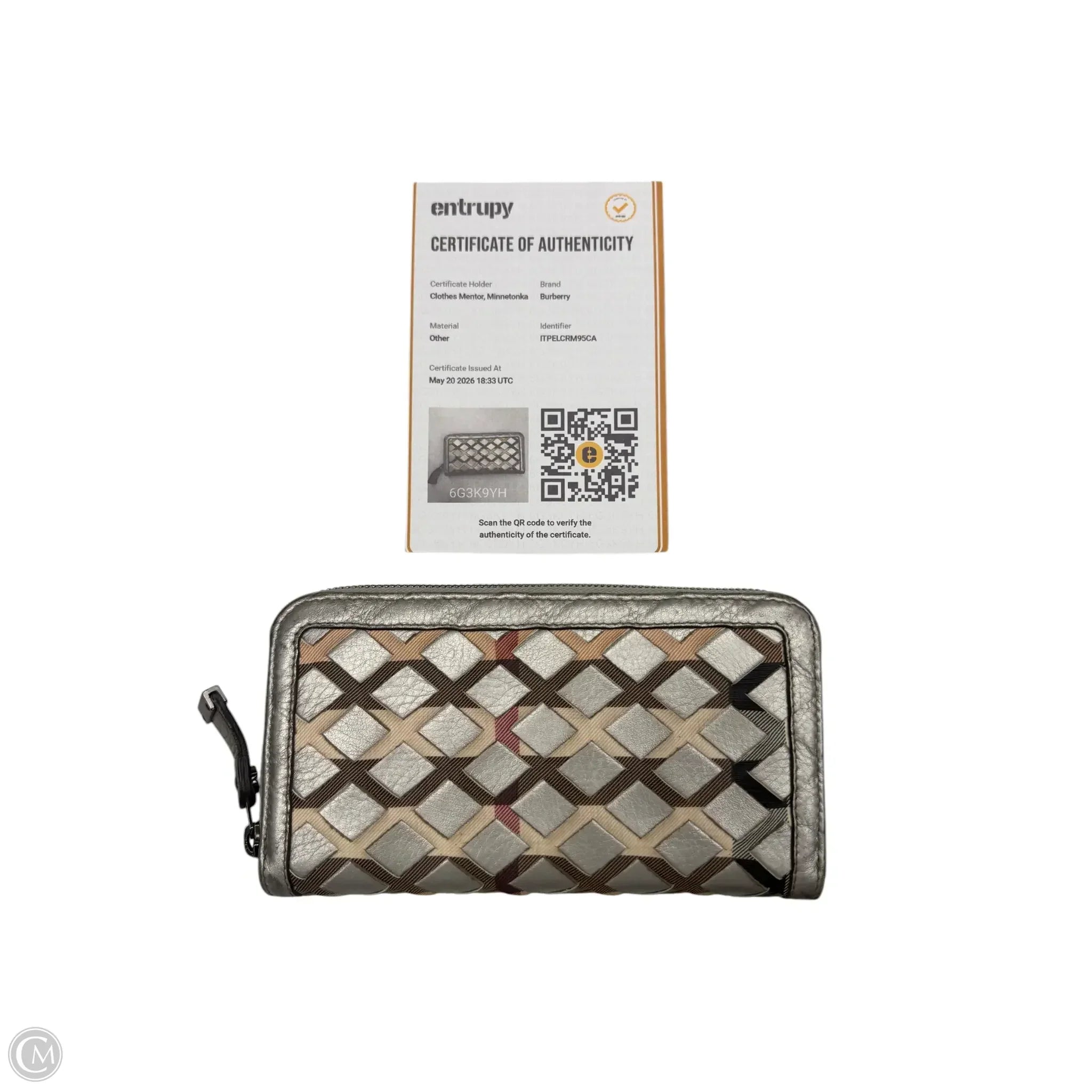 Wallet Luxury Designer By Burberry, Size: Large