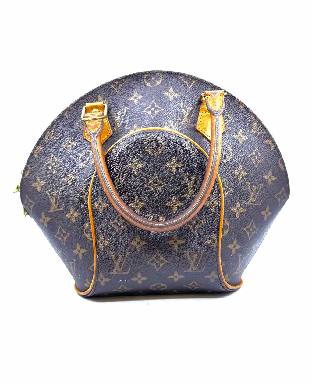 LOUIS VUITTON BROWN & BEIGE Coated canvas Handbag