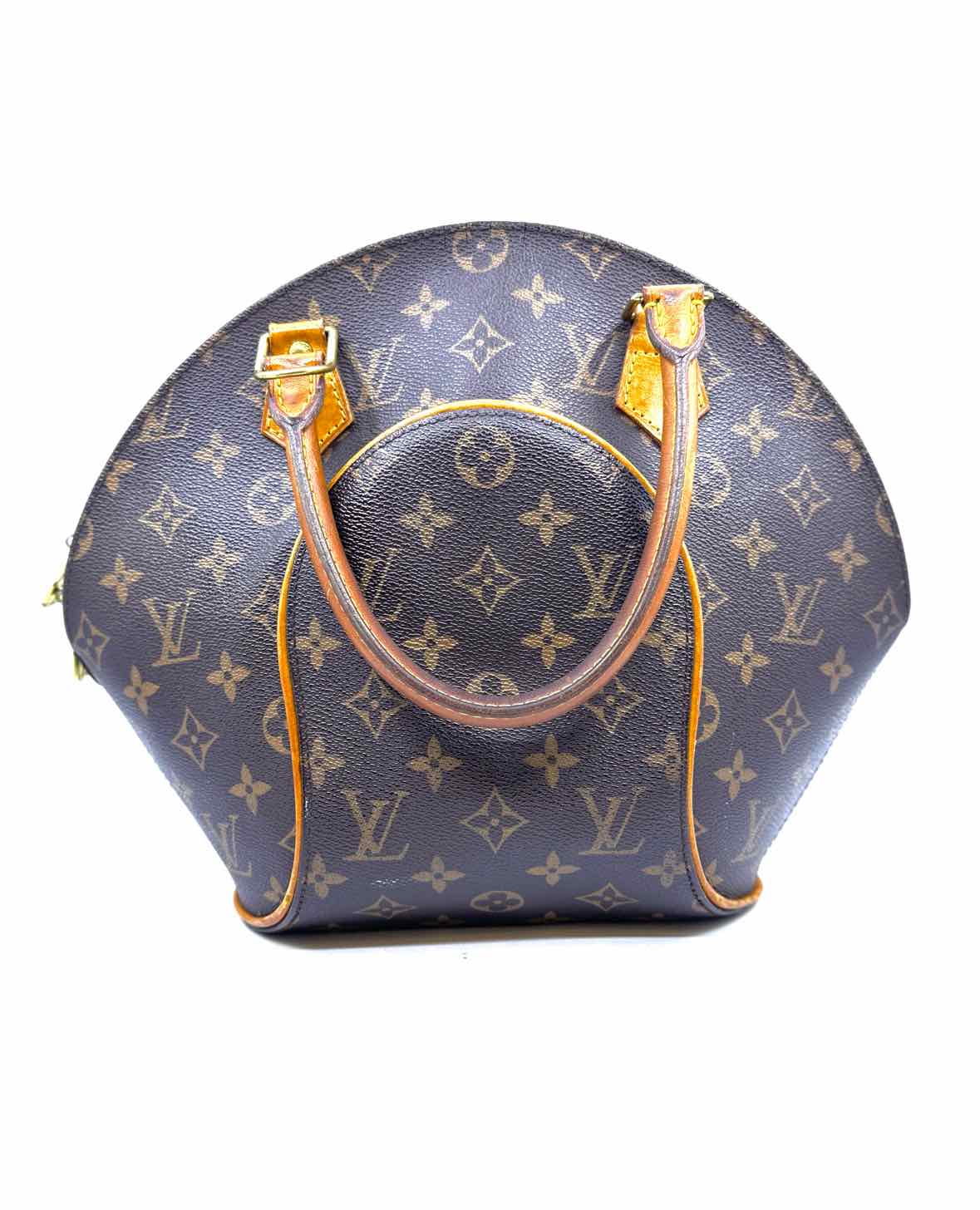 LOUIS VUITTON BROWN & BEIGE Coated canvas Handbag