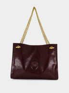 Brown Cabine Leather Shoulder Bag