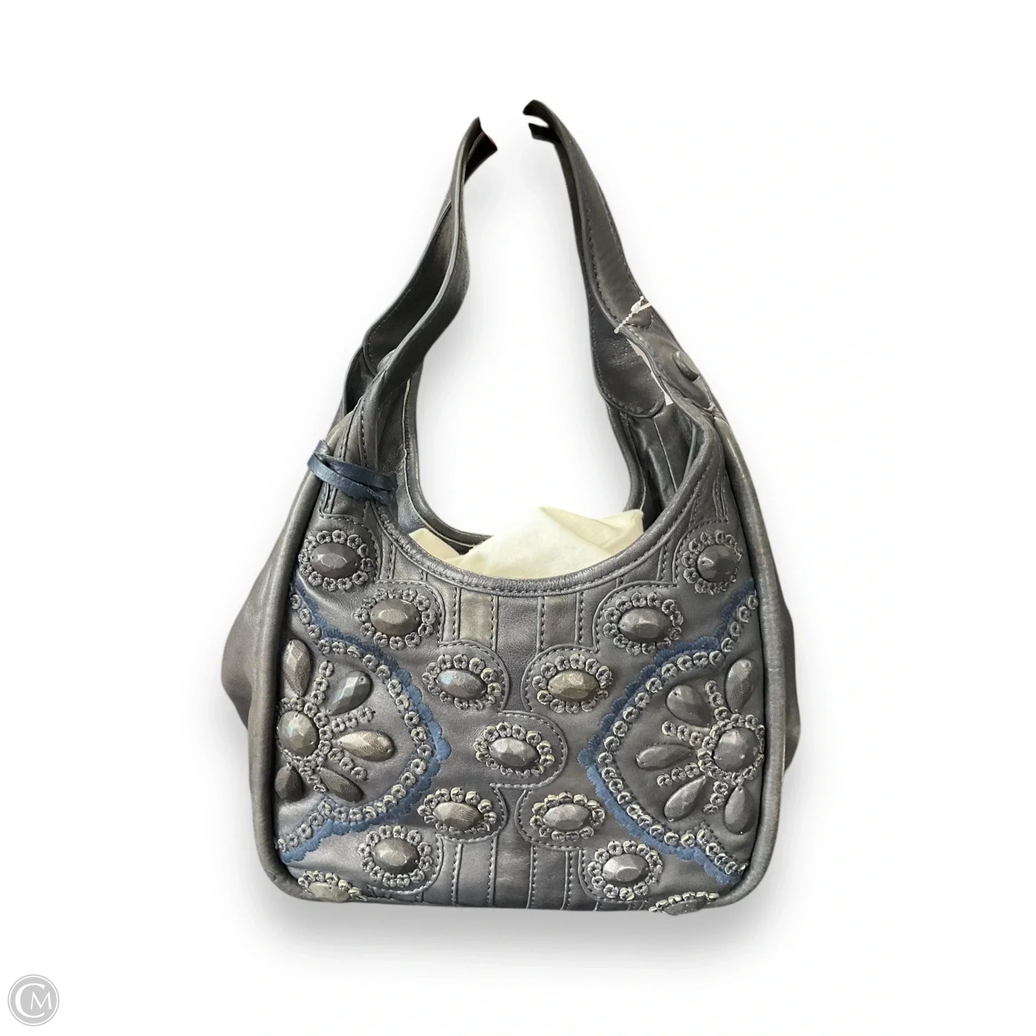 Handbag Leather By Brighton, Size: Large
