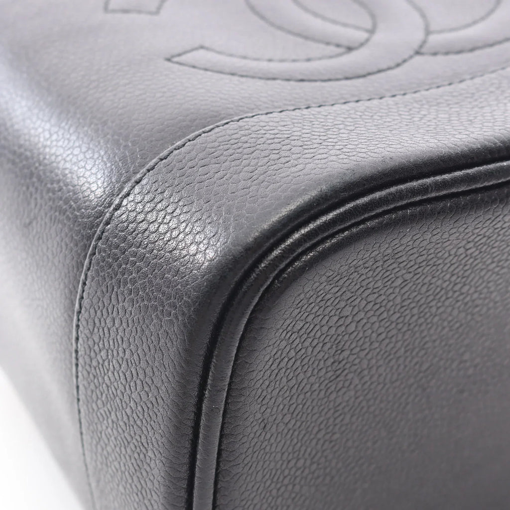Chanel CC Caviar Vanity Black Case