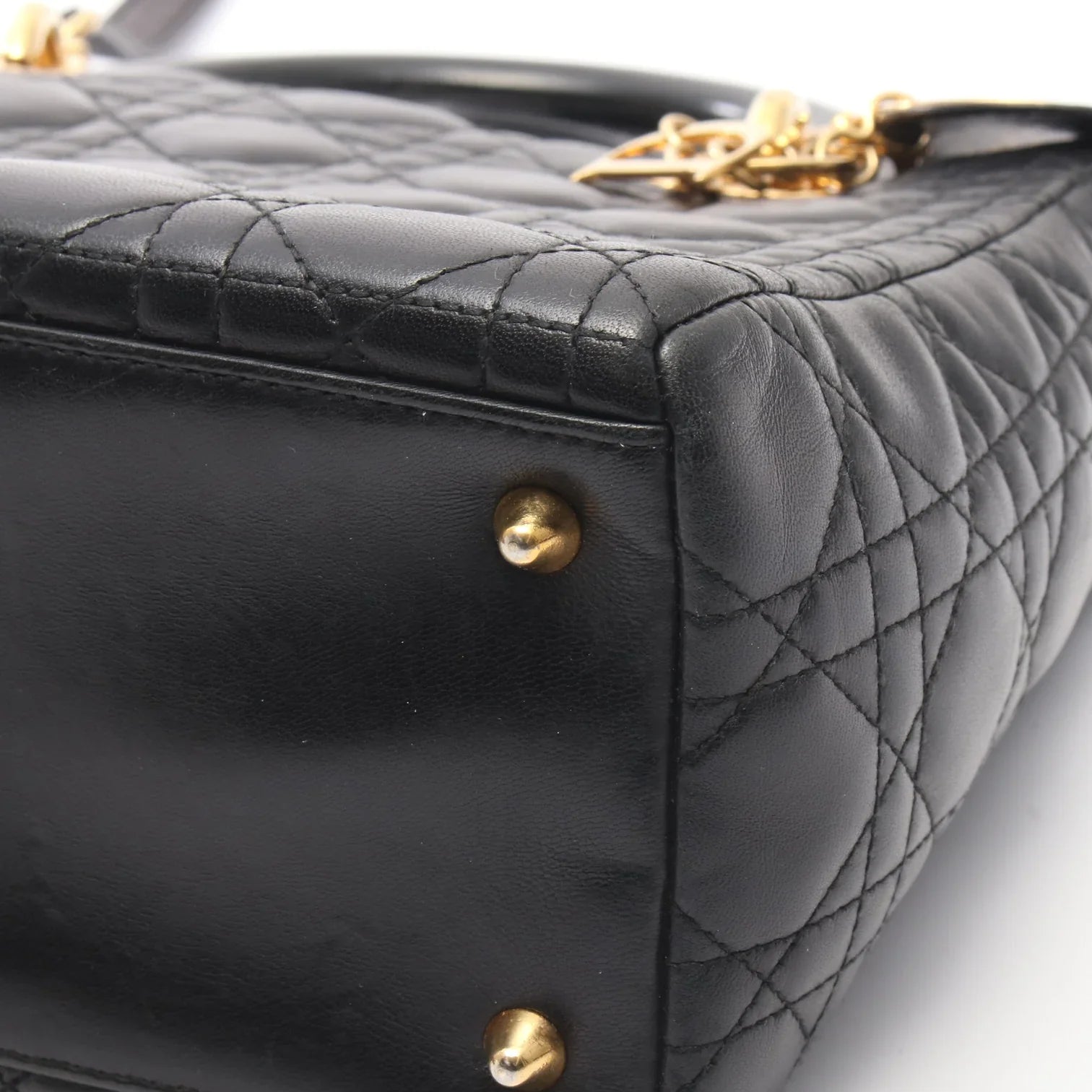 Christian Dior Lady Dior Medium Cannage GHW Bag