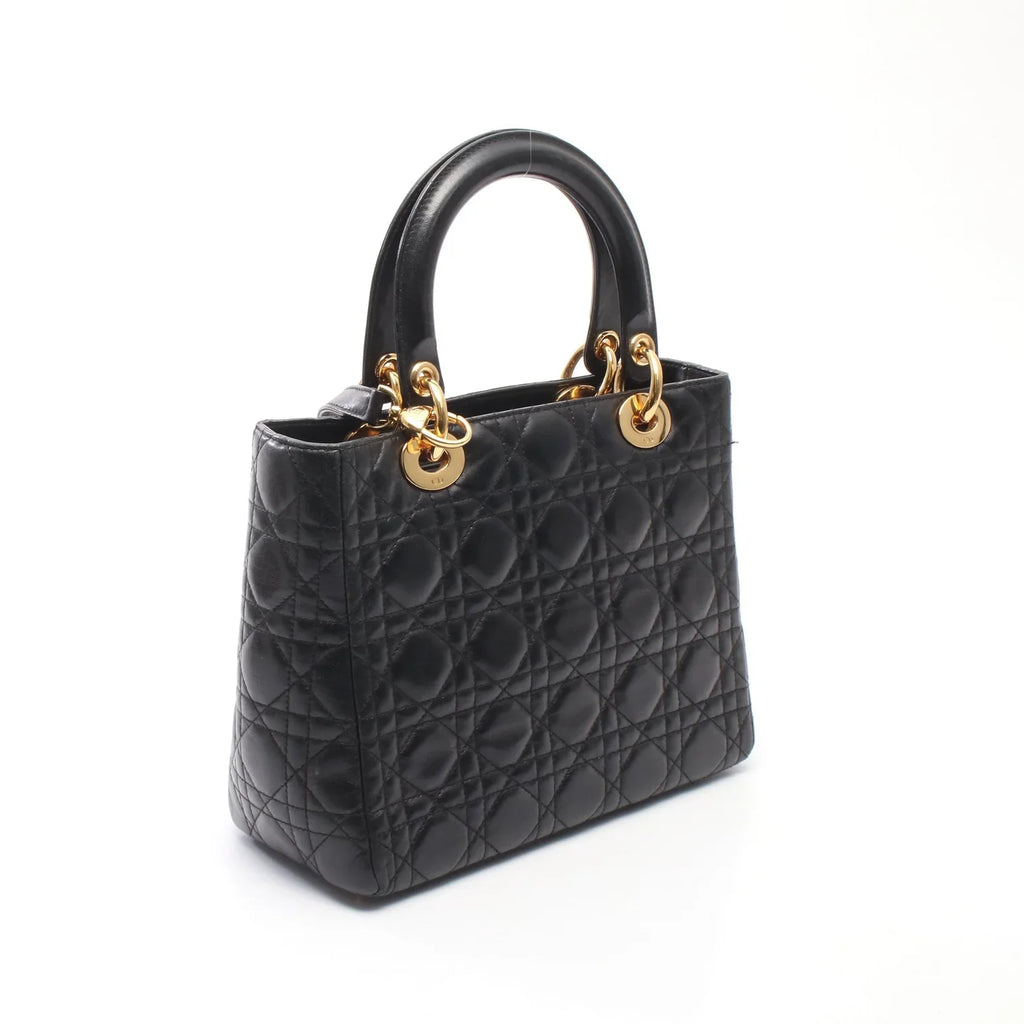 Christian Dior Lady Dior Medium Cannage GHW Bag