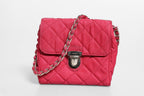 Prada Prada Pink Quilted Tessuto Impuntu Nylon Flap Crossbody Women's Bag (Pre-Loved)