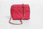 Prada Prada Pink Quilted Tessuto Impuntu Nylon Flap Crossbody Women's Bag (Pre-Loved)