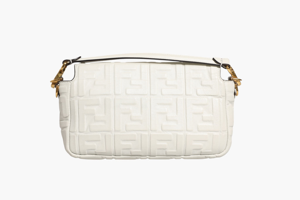 Fendi FF Embossed Women'suette Nappa Leather Women's Bag (Pre-Loved)