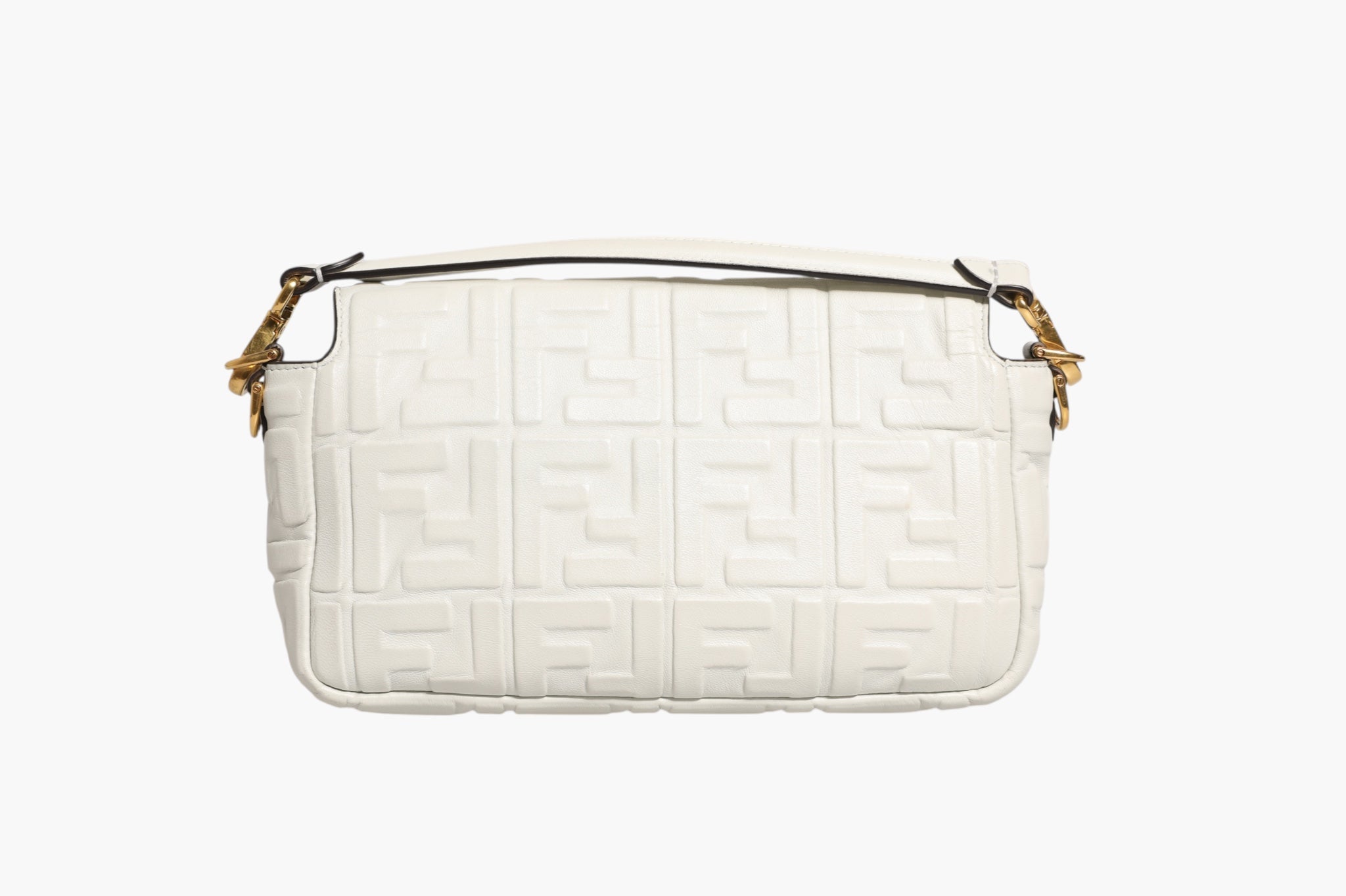 Fendi FF Embossed Women'suette Nappa Leather Women's Bag (Pre-Loved)