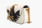 Gucci Gucci x Adidas Horsebit 1955  White Black Calfskin Leather Shoulder Women's Bag (Pre-Loved)