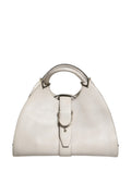 Gucci White Leather Stirrup Top Handle Women's Bag (Pre-Loved)