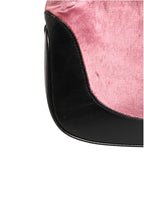Gucci Jackie Pink Velvet And Black Leather Shoulder Women's Bag (Pre-Loved)