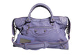 Balenciaga Purple Leather City Bag With Women's Hardware (Pre-Loved)