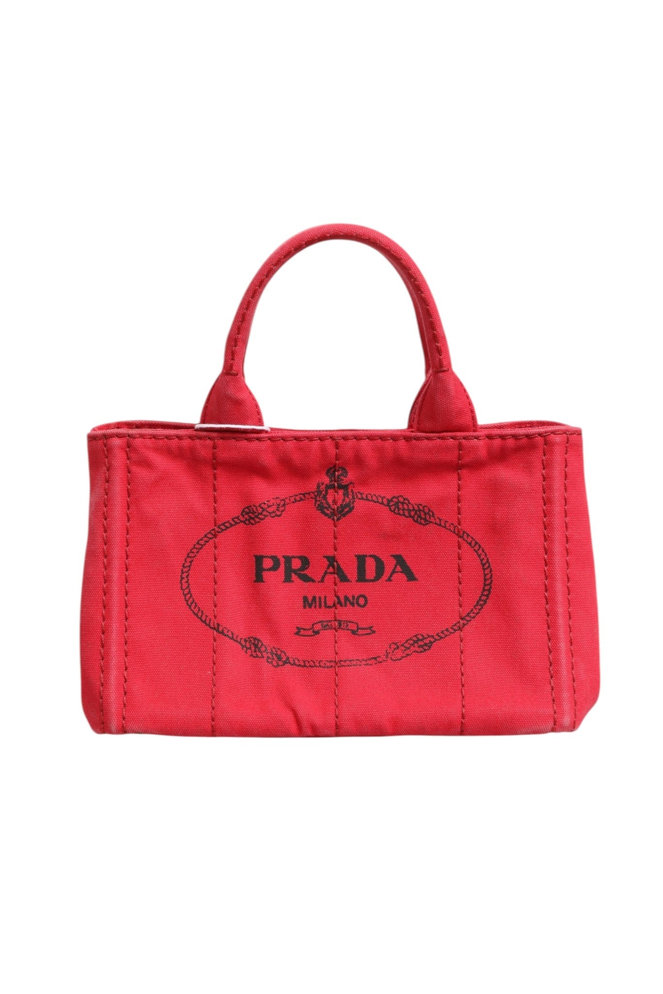 Prada Canapa Mini Canvas Women's Tote (Pre-Loved)