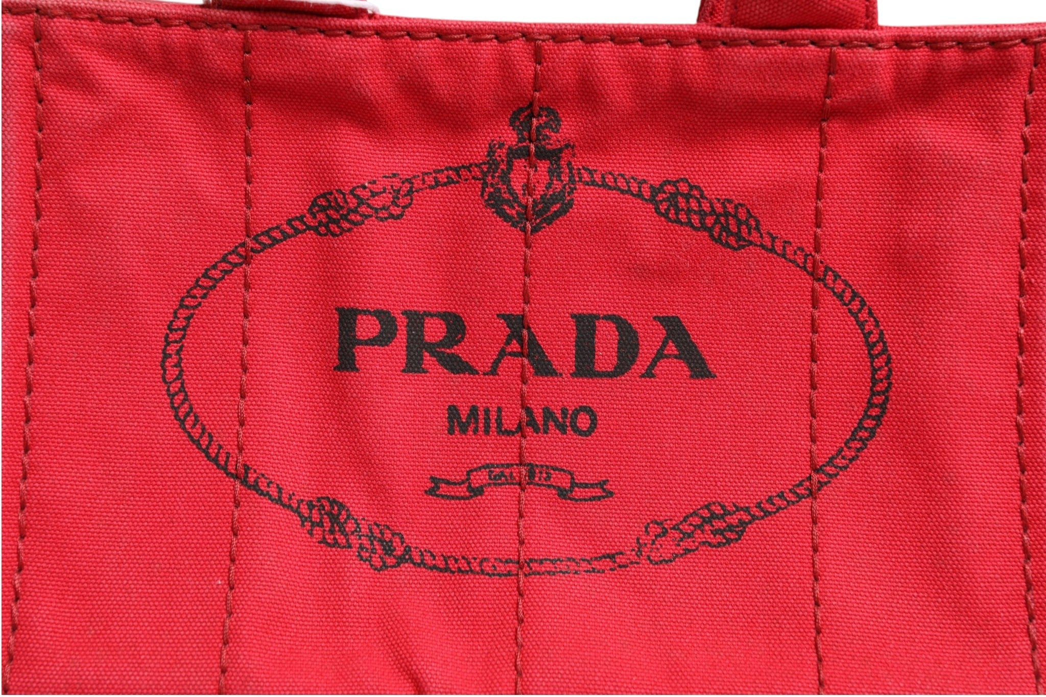 Prada Canapa Mini Canvas Women's Tote (Pre-Loved)