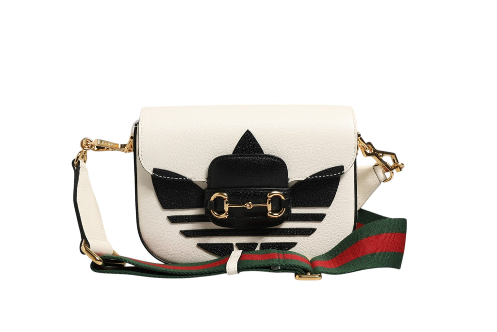 Gucci Gucci x Adidas 1955 Horsebit Shoulder Women's Bag (Pre-Loved)