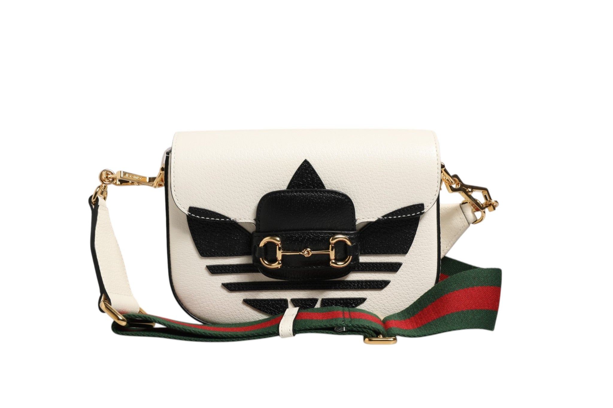 Gucci Gucci x Adidas 1955 Horsebit Shoulder Women's Bag (Pre-Loved)