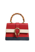 Gucci Dionysus Bamboo Medium Top Handle Bag White Blue Women's Red (Pre-Loved)