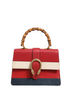 Gucci Dionysus Bamboo Medium Top Handle Bag White Blue Women's Red (Pre-Loved)