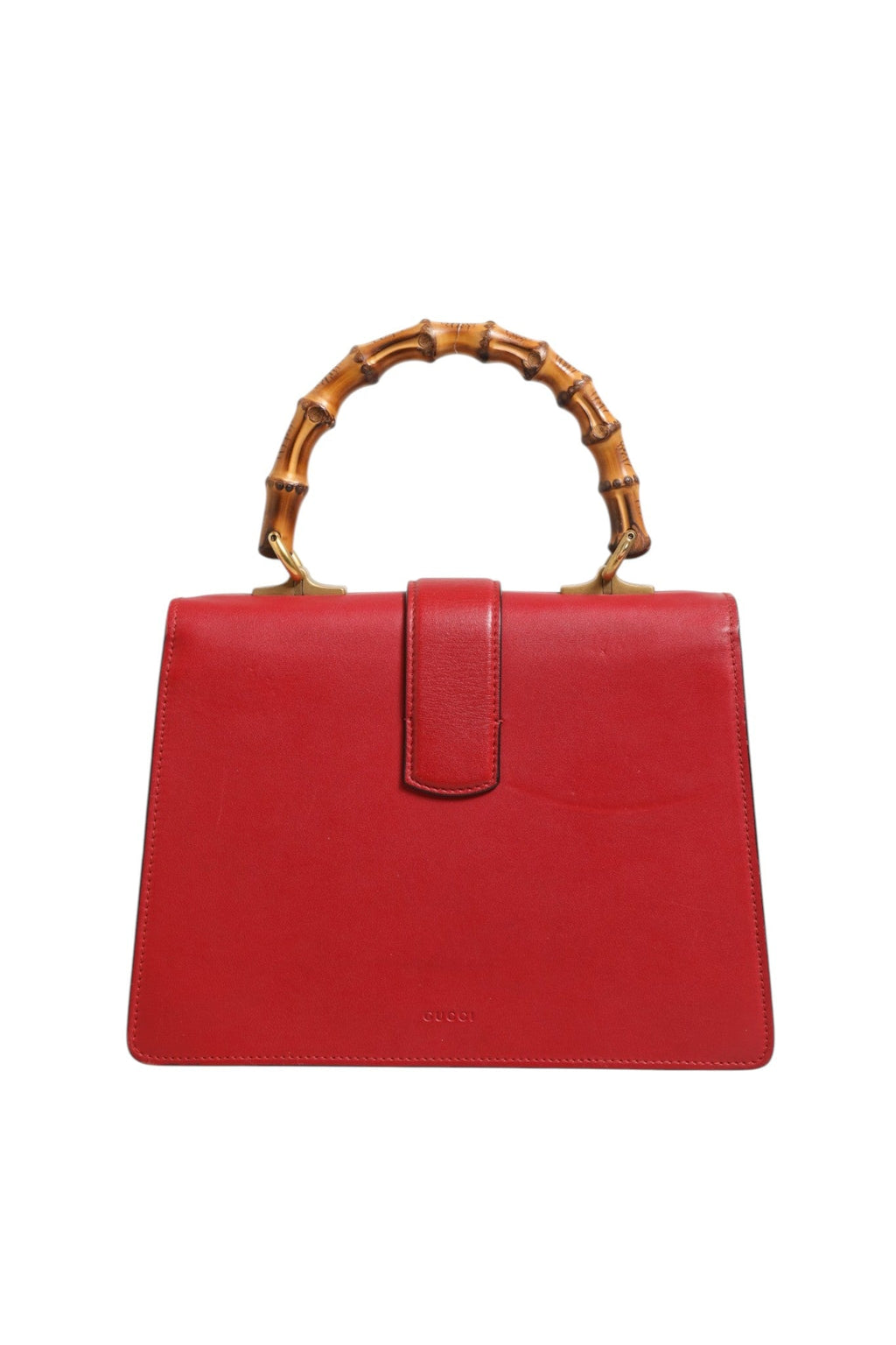 Gucci Dionysus Bamboo Medium Top Handle Bag White Blue Women's Red (Pre-Loved)