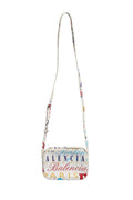 Balenciaga White Graffiti Print Leather Mini City Women's Handbag (Pre-Loved)