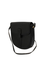 Burberry Black and Gold leather logo crossbody Women's bag (Pre-Loved)