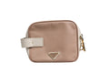 Prada Clay Gray Small Leather Shoulder Women's Bag (Pre-Loved)