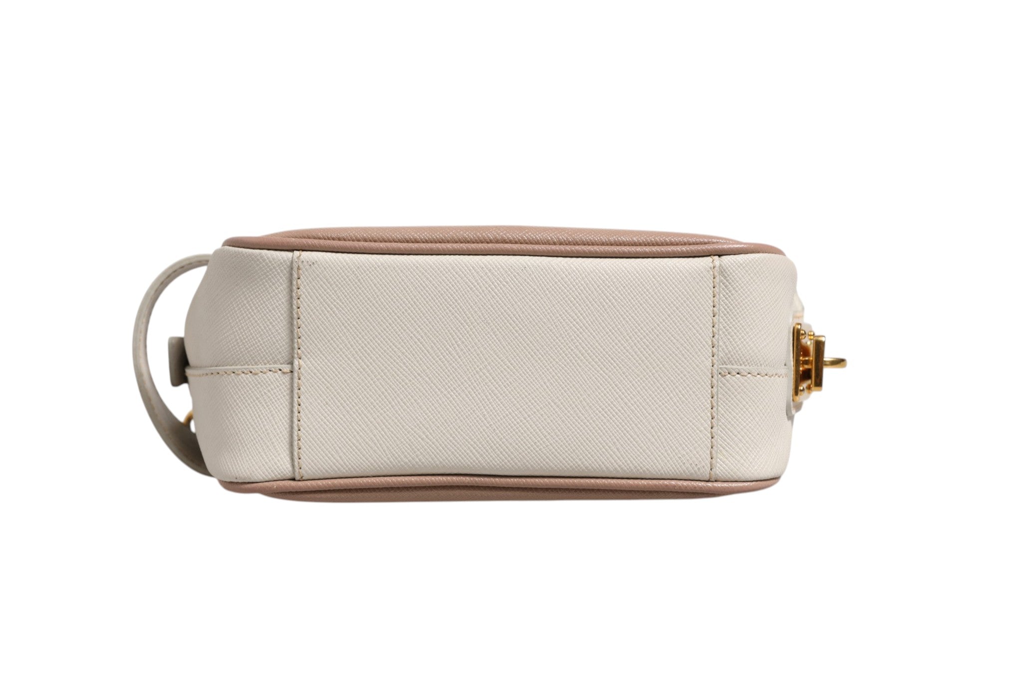 Prada Clay Gray Small Leather Shoulder Women's Bag (Pre-Loved)