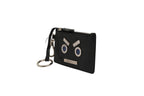 Fendi Vitello Liberty Studded Coin Pouch Key Case Women's Ardesia (Pre-Loved)