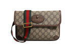 Gucci Supreme Monogram Neo Vintage Web Belt Women's Bag (Pre-Loved)