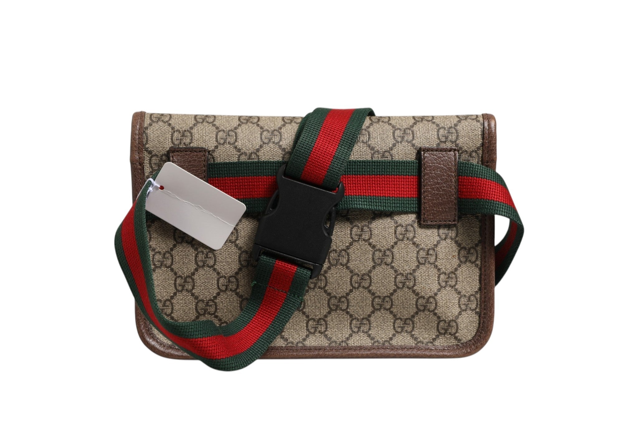 Gucci Supreme Monogram Neo Vintage Web Belt Women's Bag (Pre-Loved)