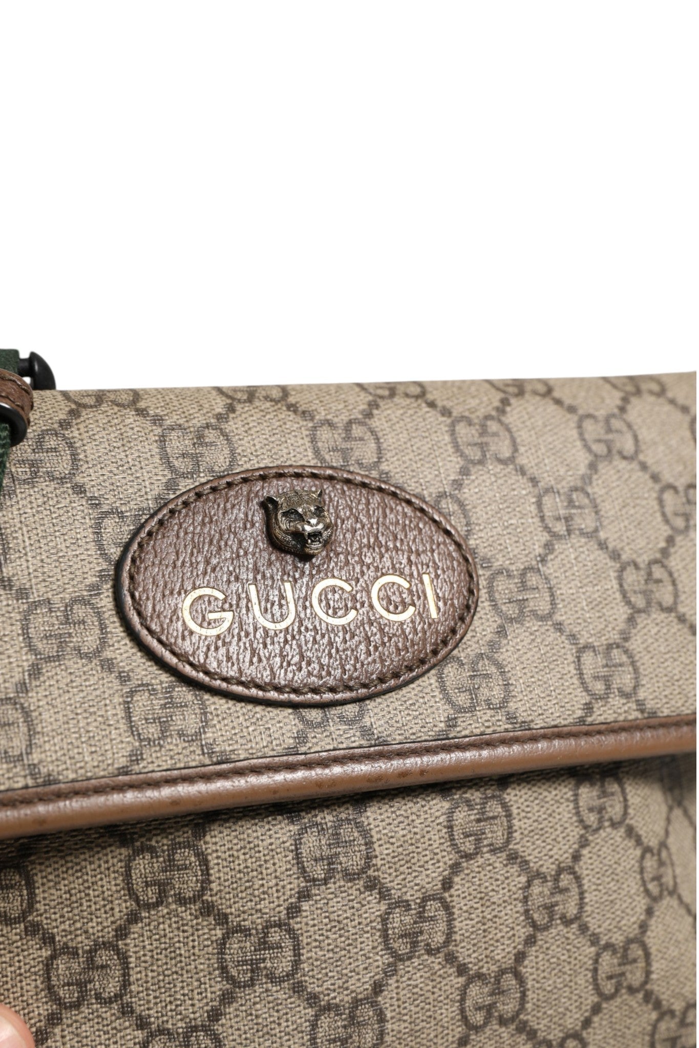 Gucci Supreme Neo Vintage Web Belt Crossbody Women's Bag (Pre-Loved)