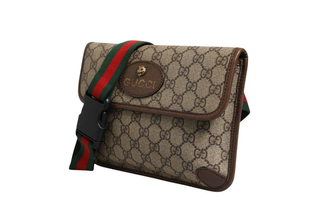 Gucci Supreme Canvas Belt Women's Bag (Pre-Loved)