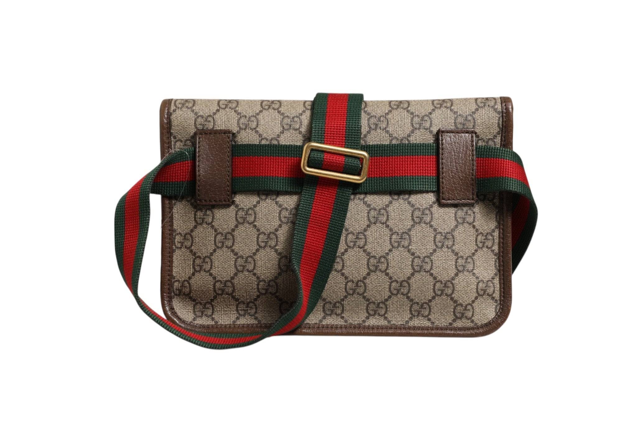 Gucci Supreme Canvas Belt Women's Bag (Pre-Loved)