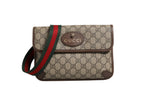 Gucci Supreme Monogram Neo Vintage Web Belt Bag Women's Brown (Pre-Loved)
