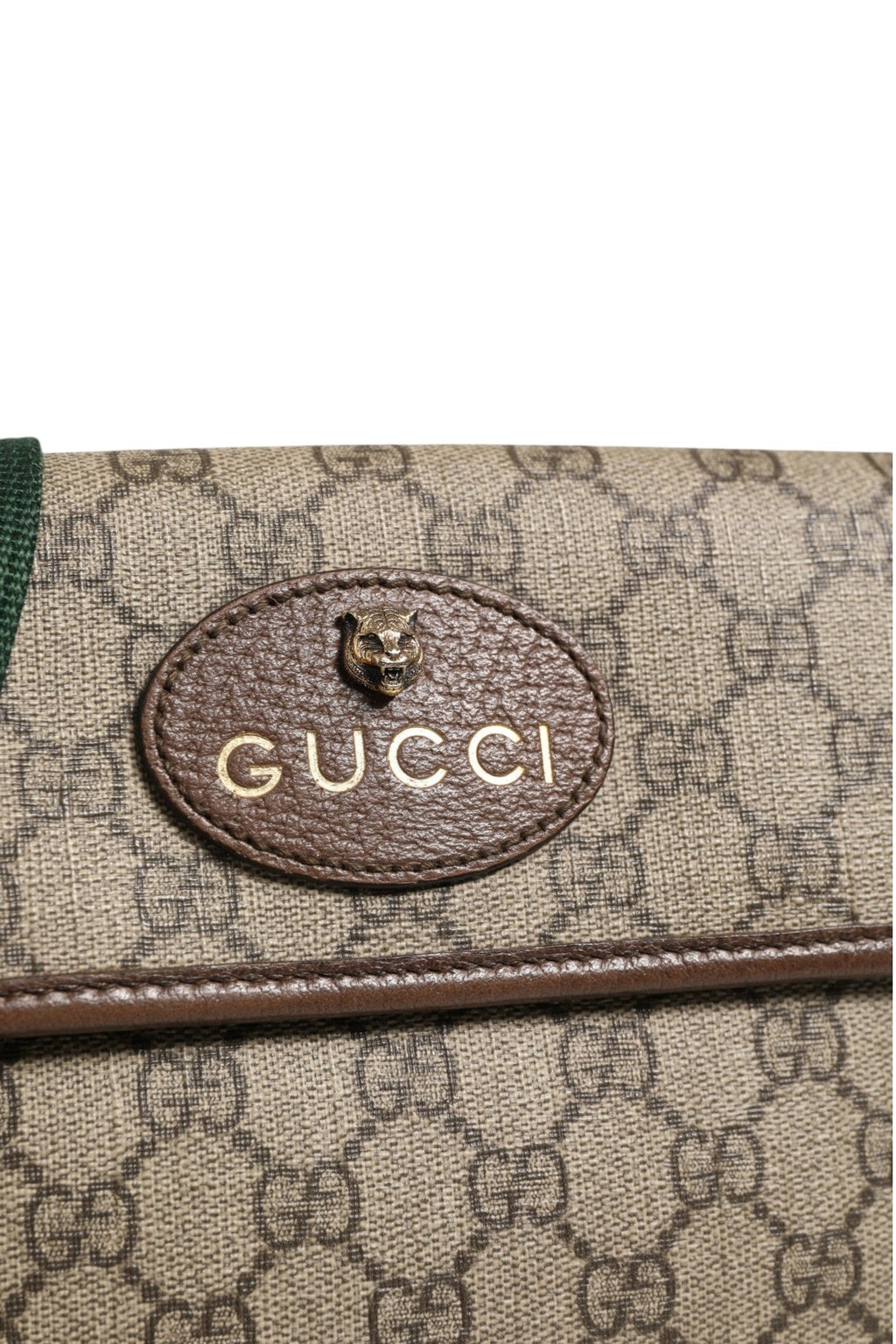 Gucci Supreme Monogram Neo Vintage Web Belt Bag Women's Brown (Pre-Loved)