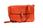 Gucci Jackie Soft Flap Shoulder Bag Leather Women's Orange (Pre-Loved)