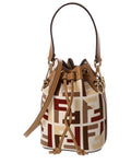 Fendi Mon Tresor Mini Ff Canvas & Leather Bucket Bag