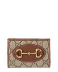 Gucci Horsebit 1955 Gg Supreme Canvas & Leather Card Case