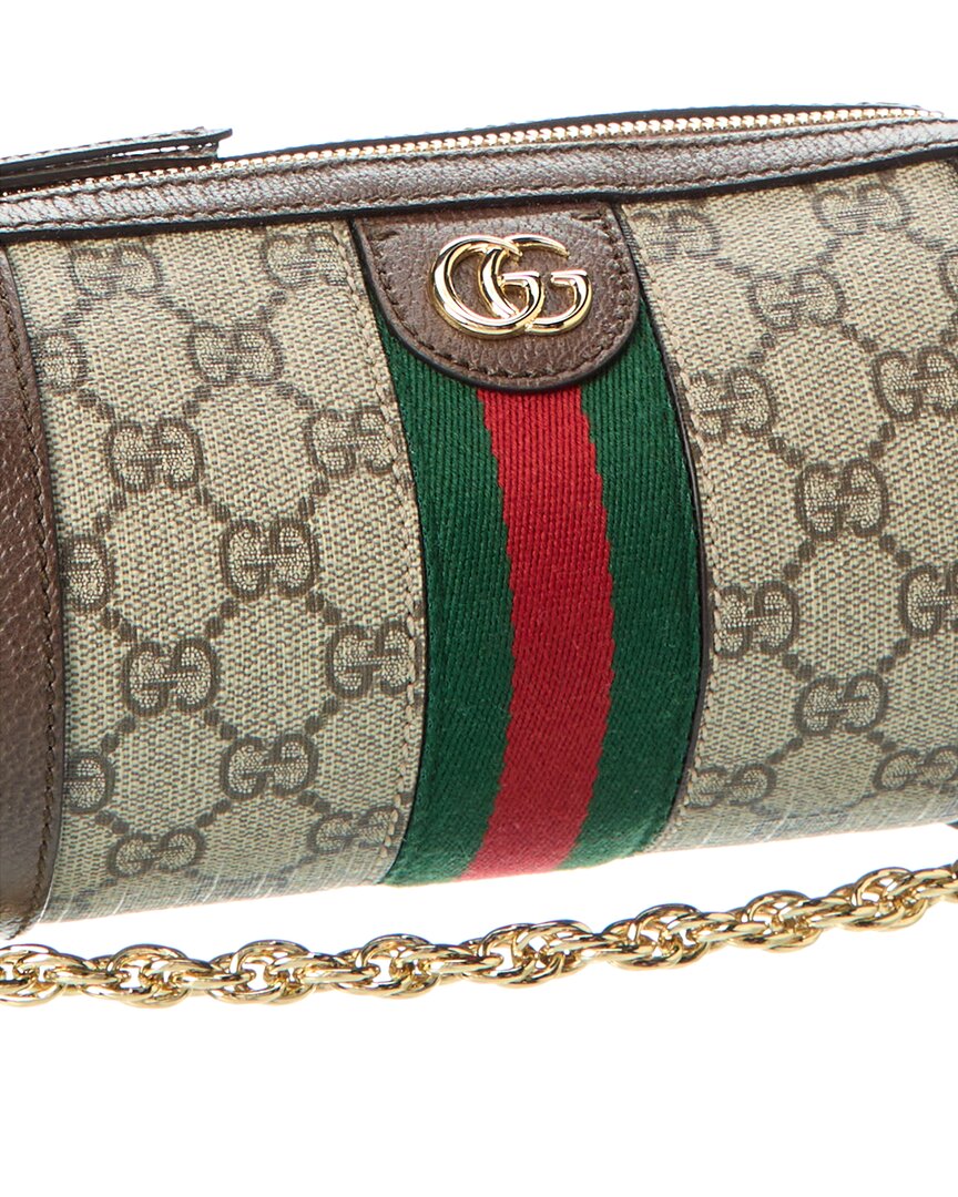 Gucci Ophidia Mini Gg Supreme Canvas & Leather Crossbody