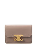 Celine Triomphe Flap Leather Card Case