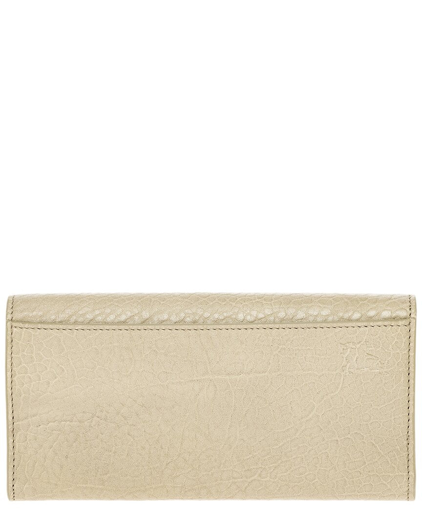 Burberry Chess Leather Continental Wallet