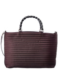 Gucci Black Leather Bamboo Tote (Authentic Pre-Loved)