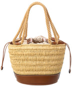 Gucci Gg Mini Leather-Trim Bucket Bag