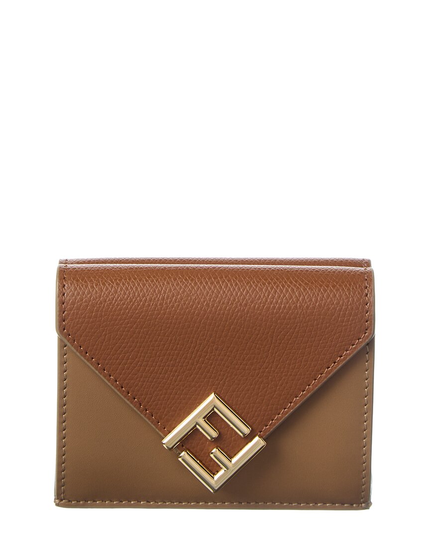Fendi Ff Diamonds Leather Wallet