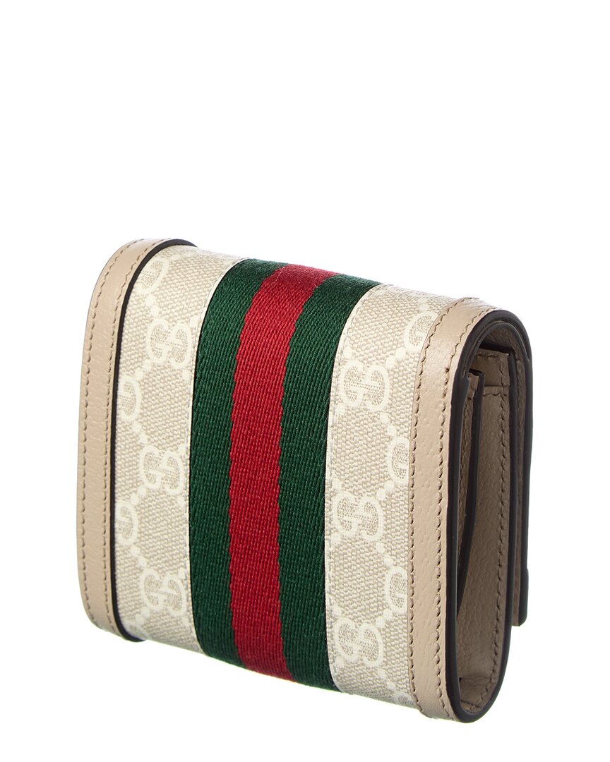 Gucci Ophidia Gg Supreme Canvas & Leather Coin Purse