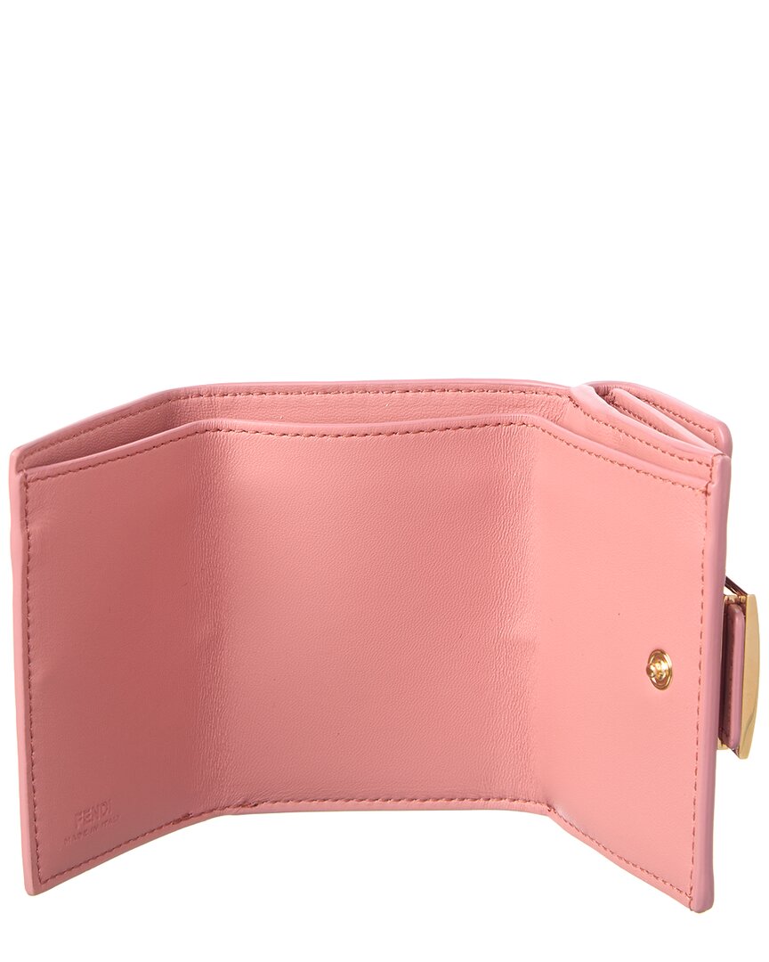 Fendi Micro Trifold Leather Wallet